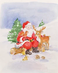 Weihnachtsmann und Freunde