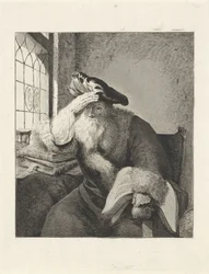 Greis am Fenster
