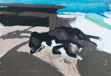 Hund auf einer Insel 01