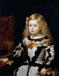 Porträt der Infantin Margarita, Tochter von König Philipp IV. von Spanien und seiner zweiten Frau Mariana von Österreich