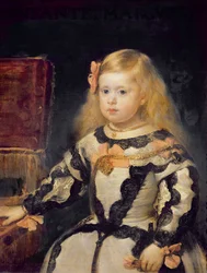 Porträt der Infantin Maria Marguerita (1651-73), 1654