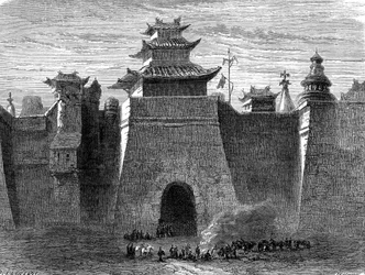 Mauern und Tor von PEKING, China