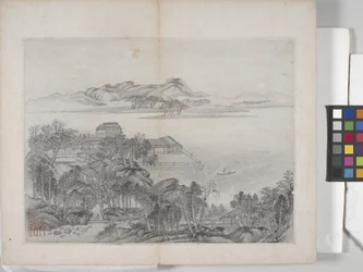 Album mit Landschaftsgemälden