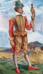 Ein Mann aus der Zeit von Jakob I 1603-1625