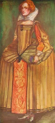 Eine Frau aus der Zeit von Elisabeth, 1907