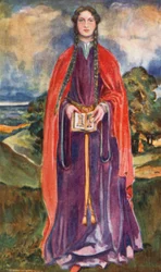 Eine Frau aus der Zeit von Heinrich I. 1100-1135