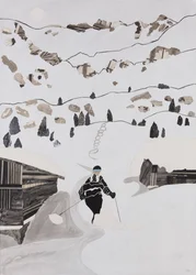 Skifahren zum Mittagessen