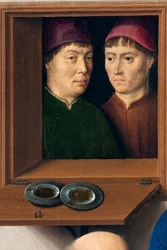 Pfarrkirche (Parochiekerk Sint-Pieter). Gemälde. Das letzte Abendmahl. Dirk Bouts. 1464-1468. Detail. Zentrales Panel.