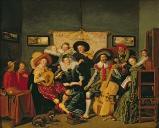 Eine musikalische Gesellschaft, ca. 1625