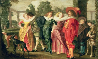Ein Spaziergang im Garten, ca. 1623
