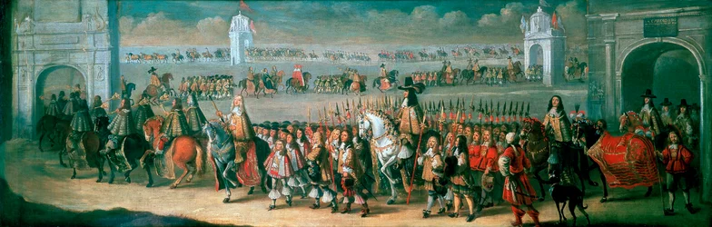 Karl II. zieht vom Tower of London nach Westminster, 22. April 1661