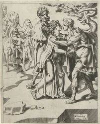 Isaak begrüßt Rebekka