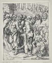 Christus und die Frau, die vom Blutfluss geheilt wurde