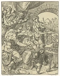 Der verlorene Sohn verschwendet sein Geld (Gleichnis vom verlorenen Sohn)