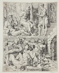 Joseph deutet die Träume des Butlers und des Bäckers