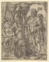 Achior bittet Holofernes für die Israeliten, aus Die Geschichte von Judith und Holofernes