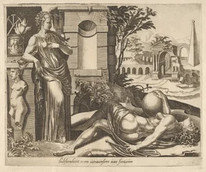 Geduld als Sieger über das Schicksal aus Sechs Sprüche über das Schicksal (ca. 1560)