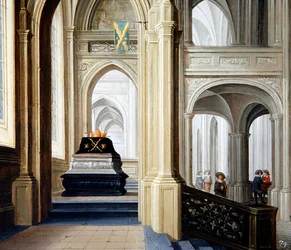 Kircheninneres mit königlichem Grabmal