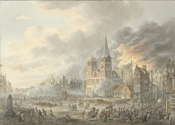Die Einnahme einer Stadt durch französische Truppen