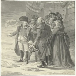 Die Abreise von Wilhelm V. nach England, 18. Januar 1795