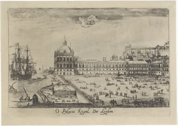 Ansicht des Königspalastes in Lissabon