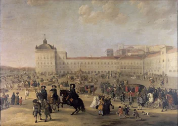 Palastplatz Terreiro do Paço von Lissabon, 1650