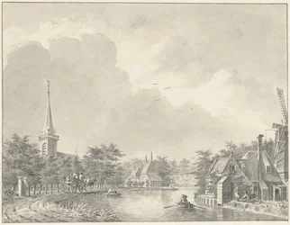 Das Dorf Harmelen an der Leidse Vaart außerhalb von Utrecht