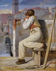 Ein Gondoliere, Venedig