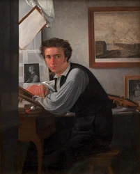 Porträt des Kupferstechers C. E. Sonne, um 1826