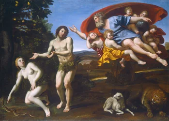 Die Zurechtweisung von Adam und Eva, 1626.