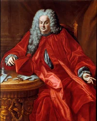 Porträt von Domenico Canevari (1683-1745) Doge der Republik Genua zwischen 1742 und 1744 (Gemälde zugeschrieben Domenico Bocciardo)