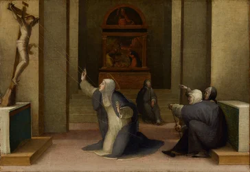 Die heilige Katharina von Siena empfängt die Stigmata