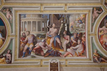 Das Opfer des Kodros, König von Athen Öffentliche Tugenden griechischer und römischer Helden, 1529-1535