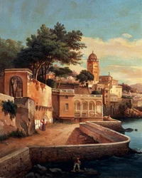 Blick auf Genua von den Gärten des Palazzo Doria Pamphilj