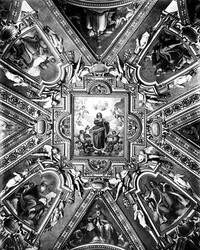 Jungfrau der Unbefleckten Empfängnis mit Heiligen und Engeln, in der Cappella Paolina, ca. 1611