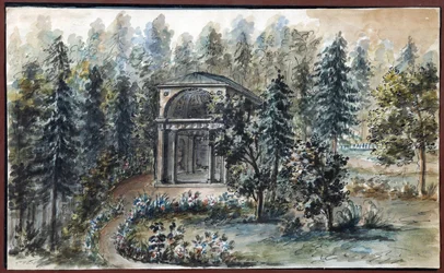 Pavillon in Erinnerung an Frederica, Schwester der Kaiserin Maria Feodorovna, in Pawlowsk