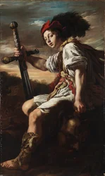 David mit dem Haupt des Goliath