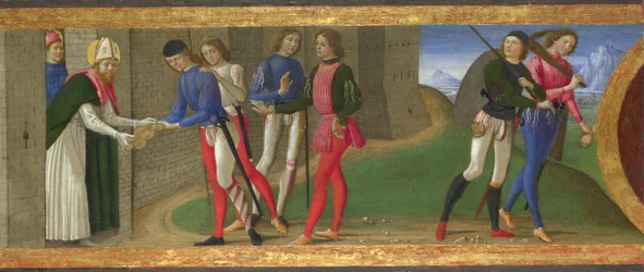 Eine Legende der Heiligen Justus und Clemens von Volterra