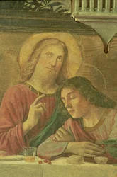 Christuskopf, aus dem Letzten Abendmahl, 1480
