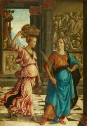 Judith mit ihrer Magd
