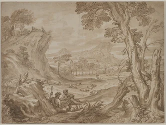 Landschaft mit Hirten