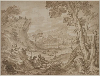 Landschaft mit Hirten (ca. 1700)
