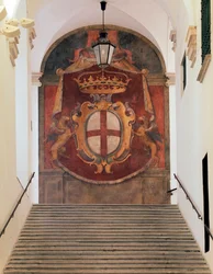 Wappen der Republik Genua (Fresko)