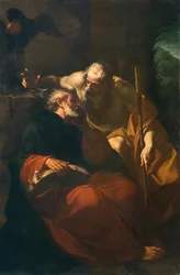 St. Benedikt und ein Einsiedler