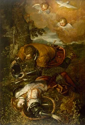 Tancred tauft Clorinda, um 1586-1600