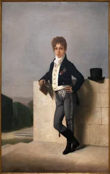 Porträt von Joao Pedro Quintella, Graf von Farrobo (1801-1869) - Gemälde von Domingos Antonio de Sequeira (1868-1937)