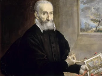 Porträt von Giulio Clovio, 1498-1578, ca. 1571