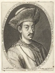 Sigismund Bathory 1572-1613, Fürst von Siebenbürgen. Aus Atrium heroicum, Augsburg 1600-1602
