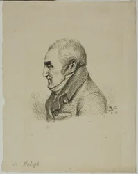 Porträt von Monsieur Nelys im Profil