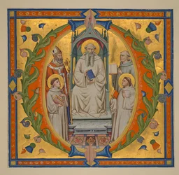 Add. 37472 f.3: Ein Ausschnitt aus einem Graduale, mit einer historisierten Initiale 